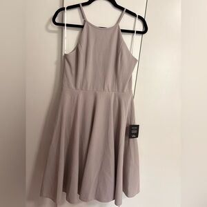 Elegant Mauve Sleeveless Dress